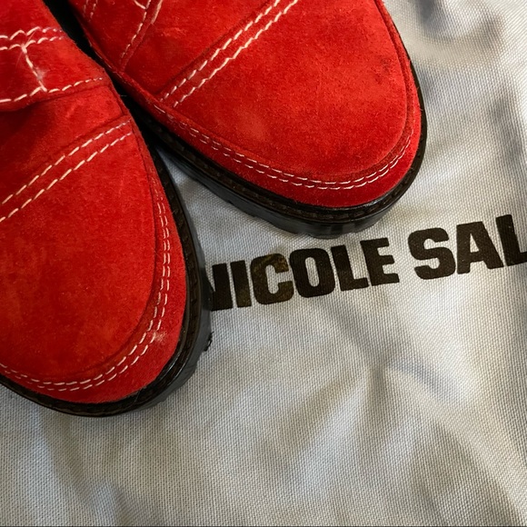Nicole Saldana Chris Boot - Picasso Red Suede - 39 - Picture 9 of 10
